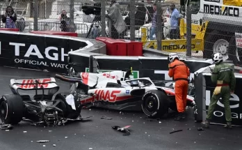 خودروی مایک شوماخر در مسابقه موناکو پس از تصادف 2 تکه شد